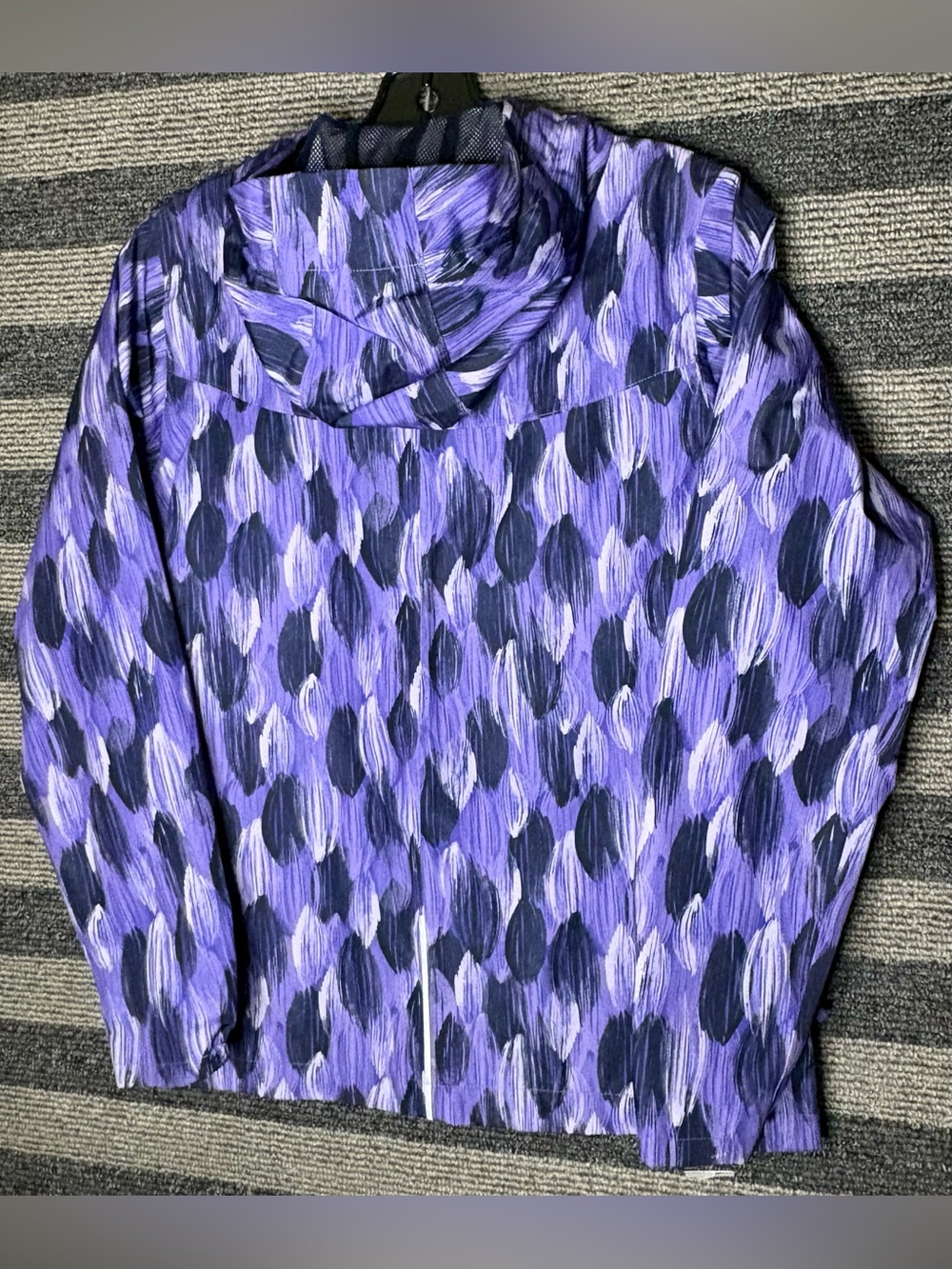 MEC Kids' Purple Patterned Lightweight Rain Jacket Girls Size 14 - Picture 9 of 10